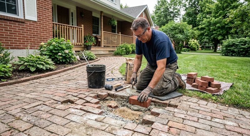 Brick Flatwork Repair in Santa Cruz County, CA