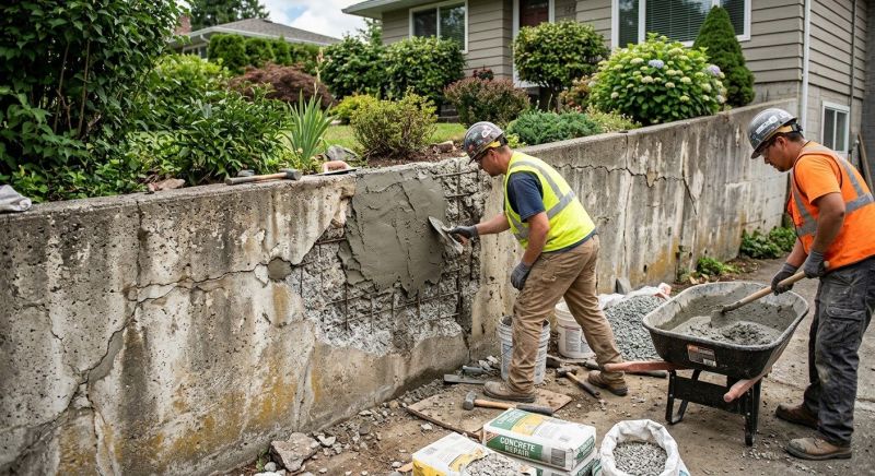 Brick Retaining Wall Repair in Santa Cruz County, CA