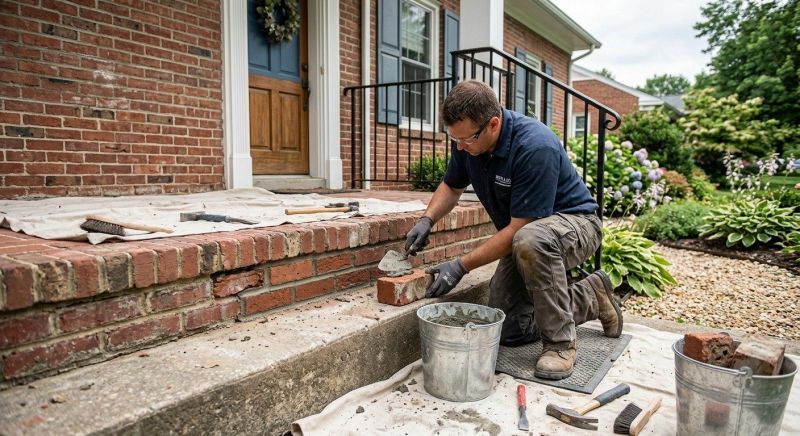 Brick Stairs Repair in Aptos, CA