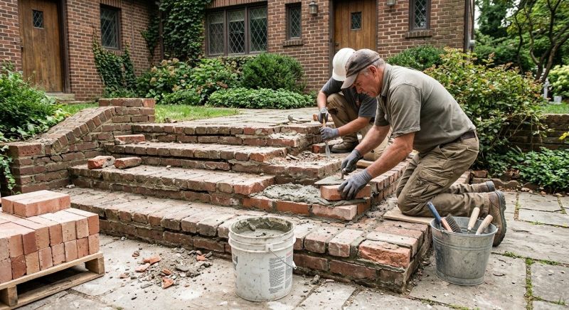 Brick Stairs Repair in Monterey County, CA
