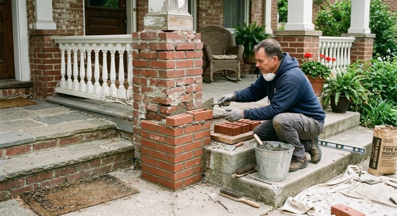 Brick Stairs Repair in San Benito County, CA