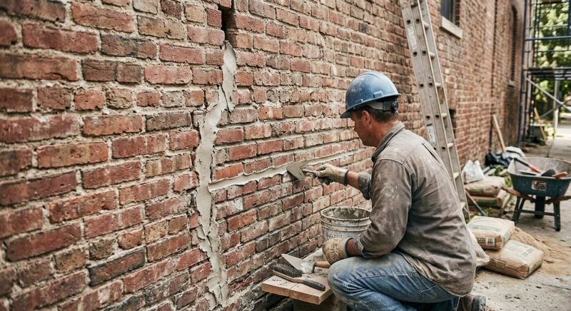 Brick Wall Repair in Santa Cruz County, CA
