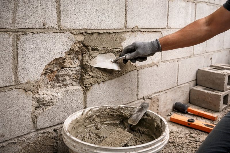 Cinder Block Wall Repair in Aptos, CA