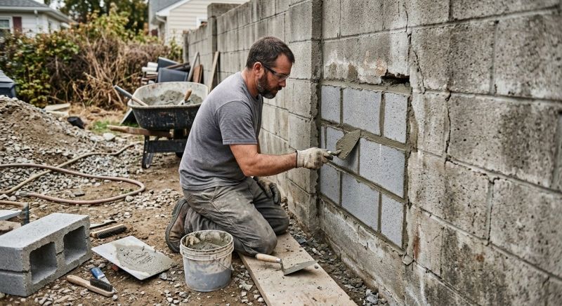 Cinder Block Wall Repair in Pacific Grove, CA