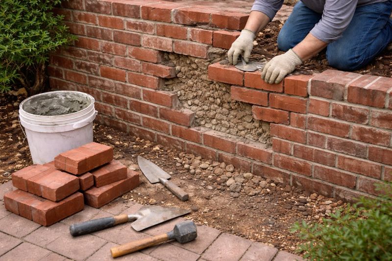Masonry Wall Repair in Santa Cruz County, CA