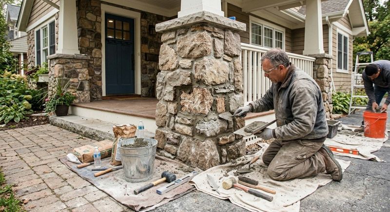 Stone Column Repair in Santa Cruz County, CA