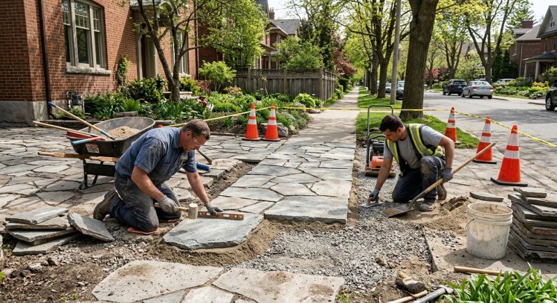 Stone Driveway Repair in Santa Cruz County, CA