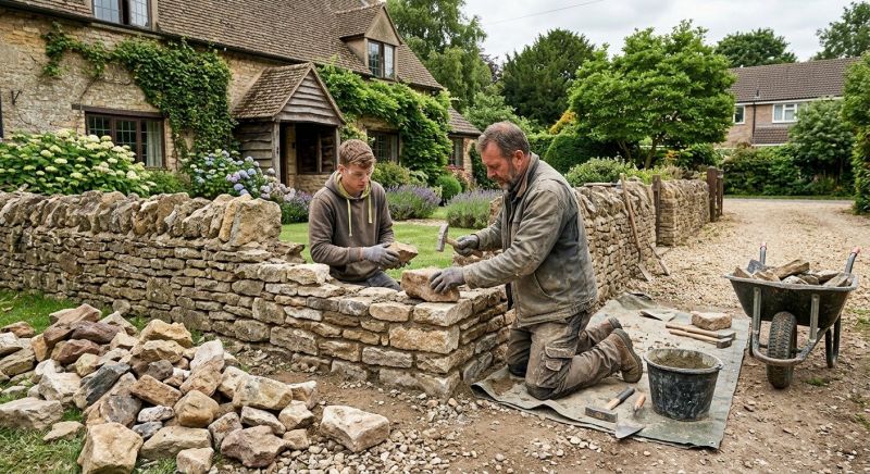 Stone Wall Repair in Boulder Creek, CA