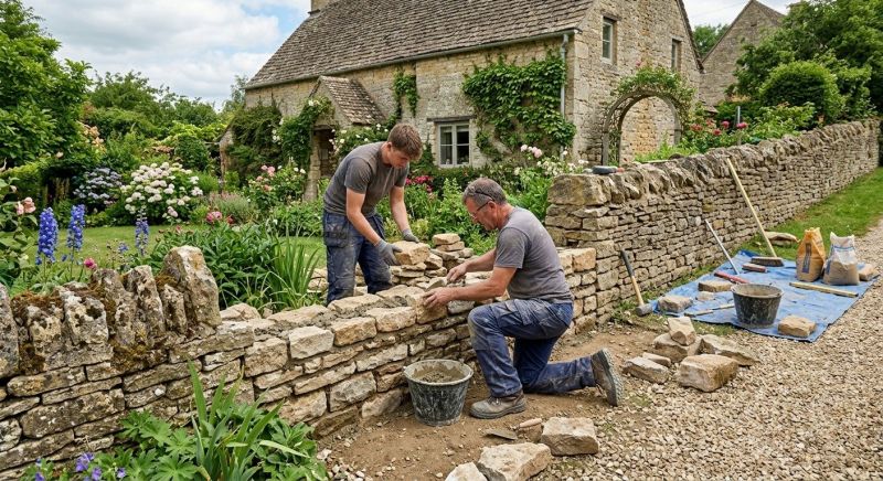 Stone Wall Repair in Monterey County, CA