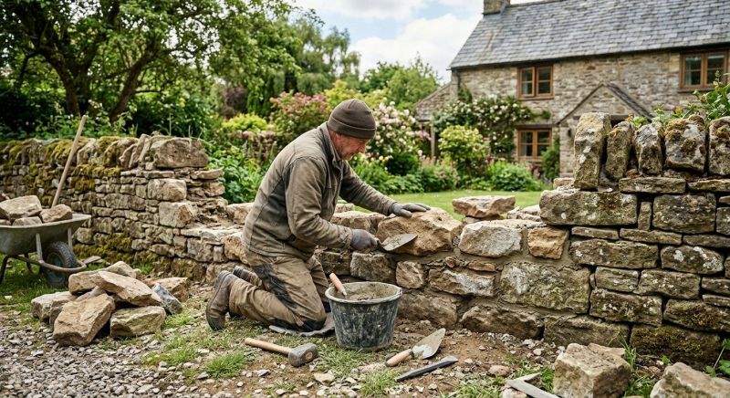 Stone Wall Repair in Scotts Valley, CA
